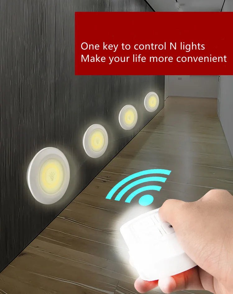 Luz LED de gabinete con control remoto