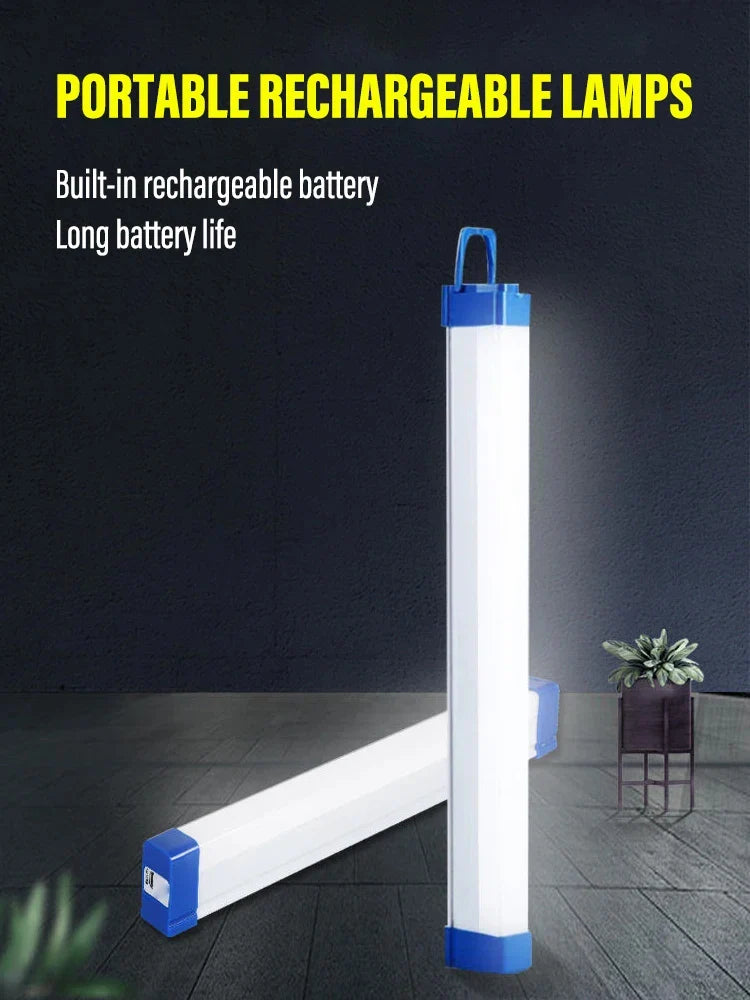 Lampara tubular LED recargable para camping