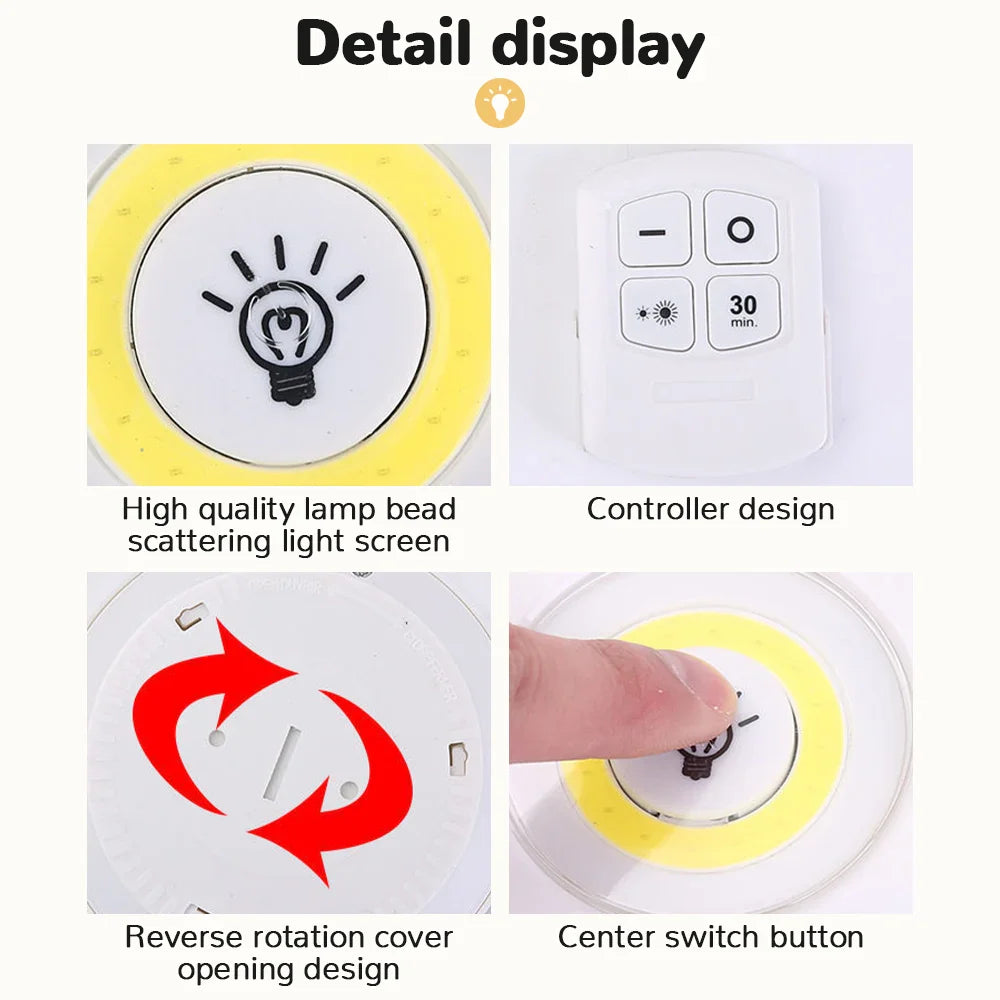 Luz LED de gabinete con control remoto