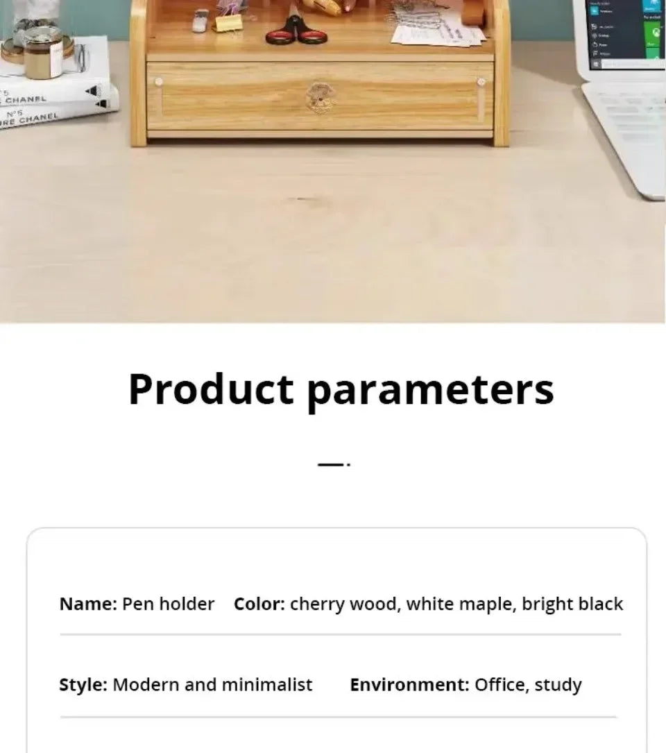 Organizador de escritorio de madera DIY