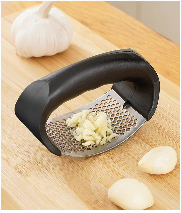Prensa manual de ajo de acero inoxidable