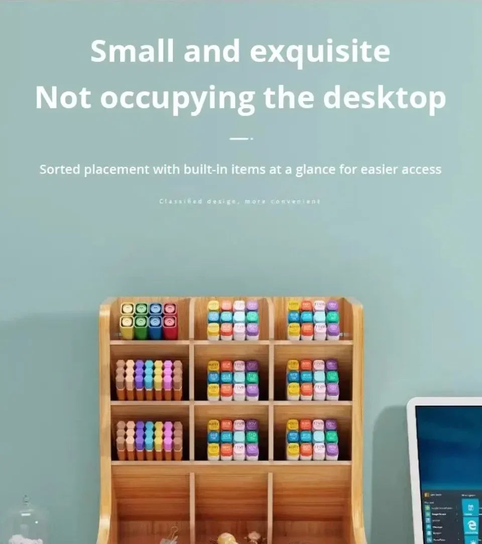 Organizador de escritorio de madera DIY