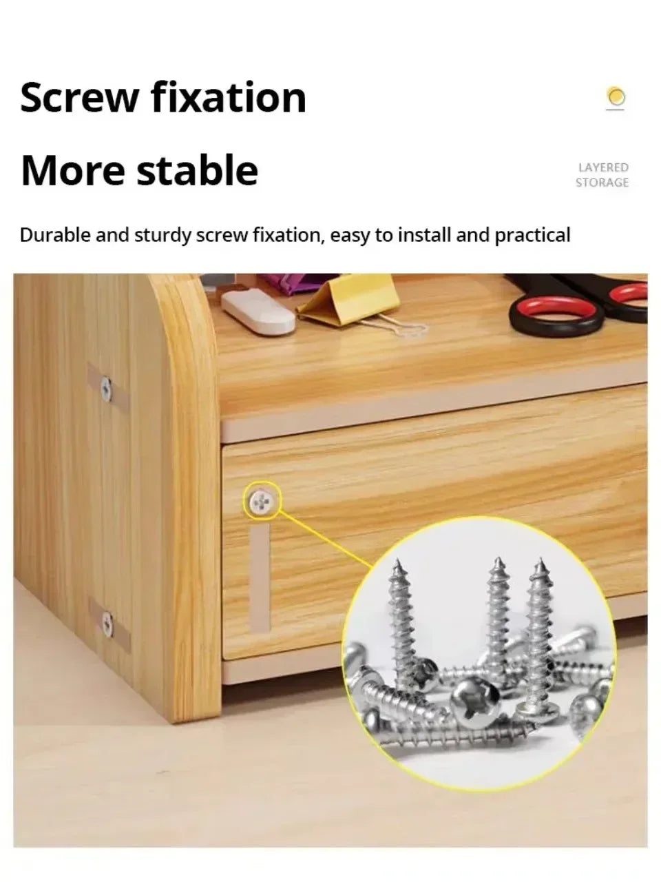 Organizador de escritorio de madera DIY