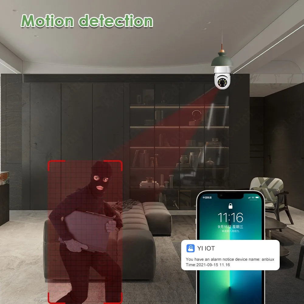 Cámara de seguridad domo 1080P con visión nocturna