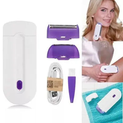 Depiladora profesional indolora recargable USB