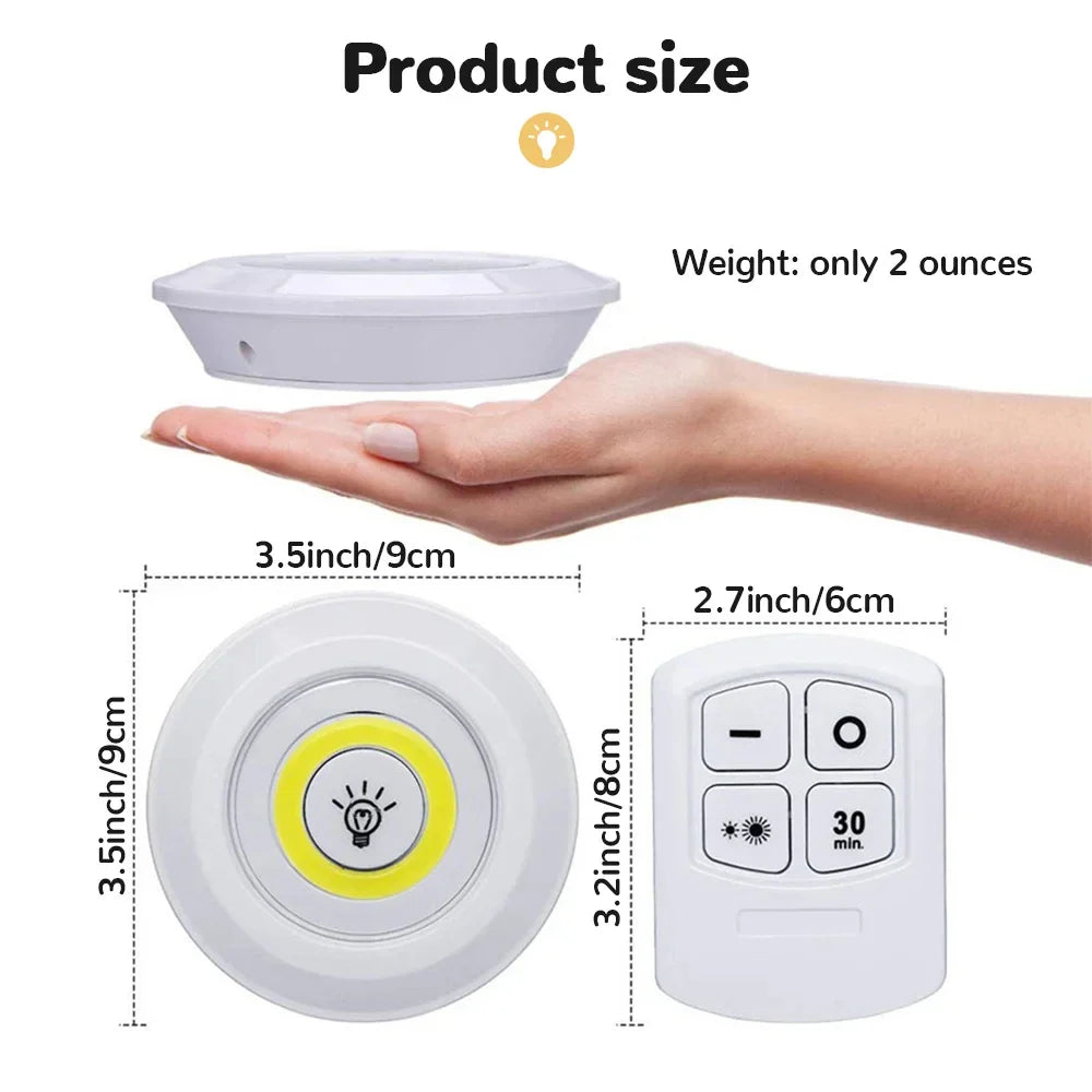 Luz LED de gabinete con control remoto