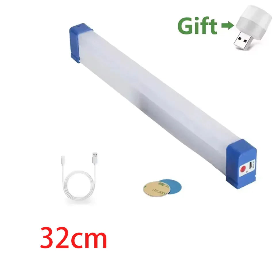 Lampara tubular LED recargable para camping
