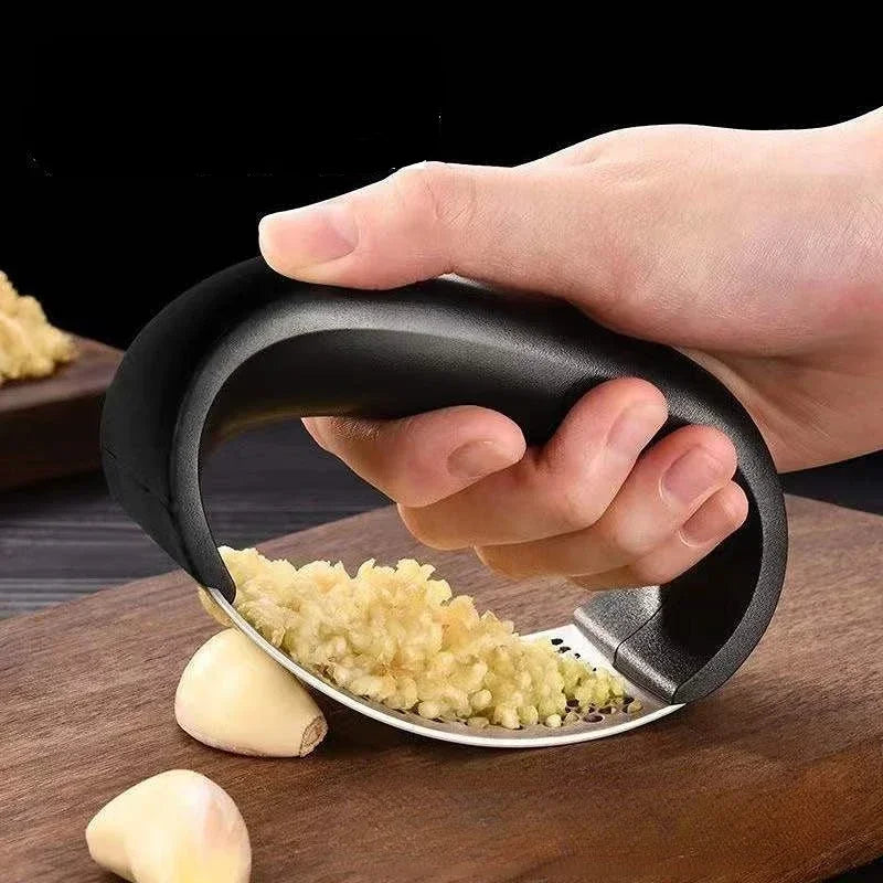 Prensa manual de ajo de acero inoxidable