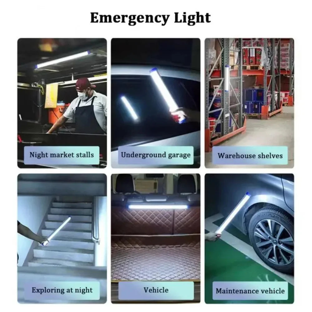 Lampara tubular LED recargable para camping