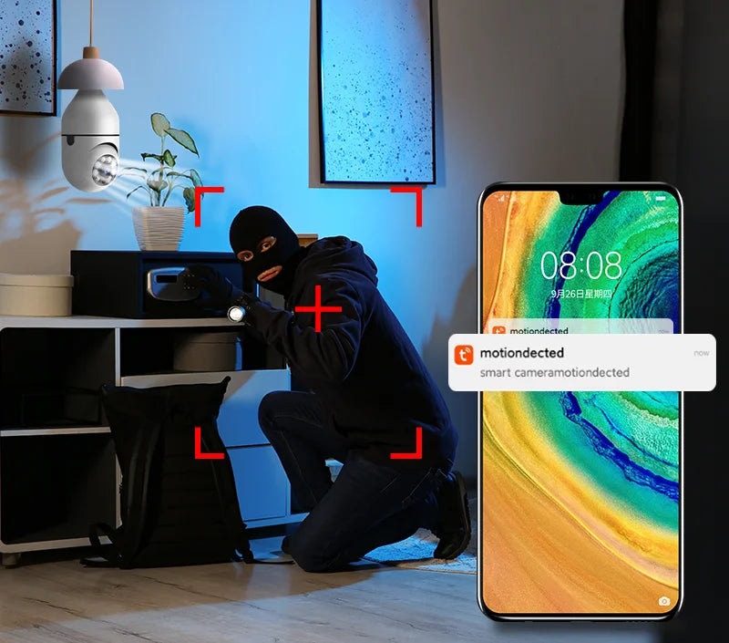 Cámara de seguridad domo 1080P con visión nocturna