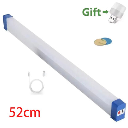 Lampara tubular LED recargable para camping
