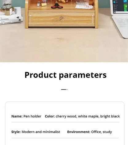 Organizador de escritorio de madera DIY