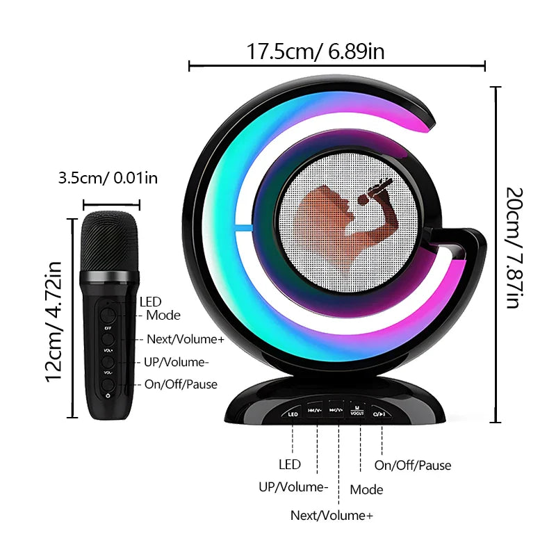 Set de micrófonos inalámbricos para karaoke