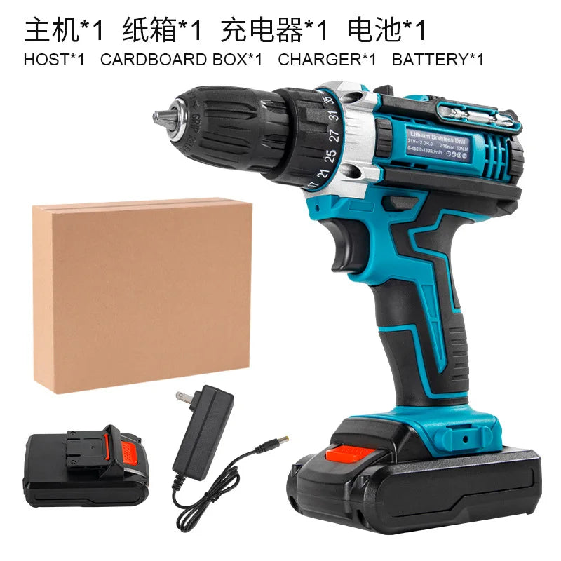 Taladro percutor recargable multifunción 21V de litio