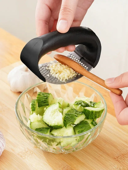 Prensa manual de ajo de acero inoxidable