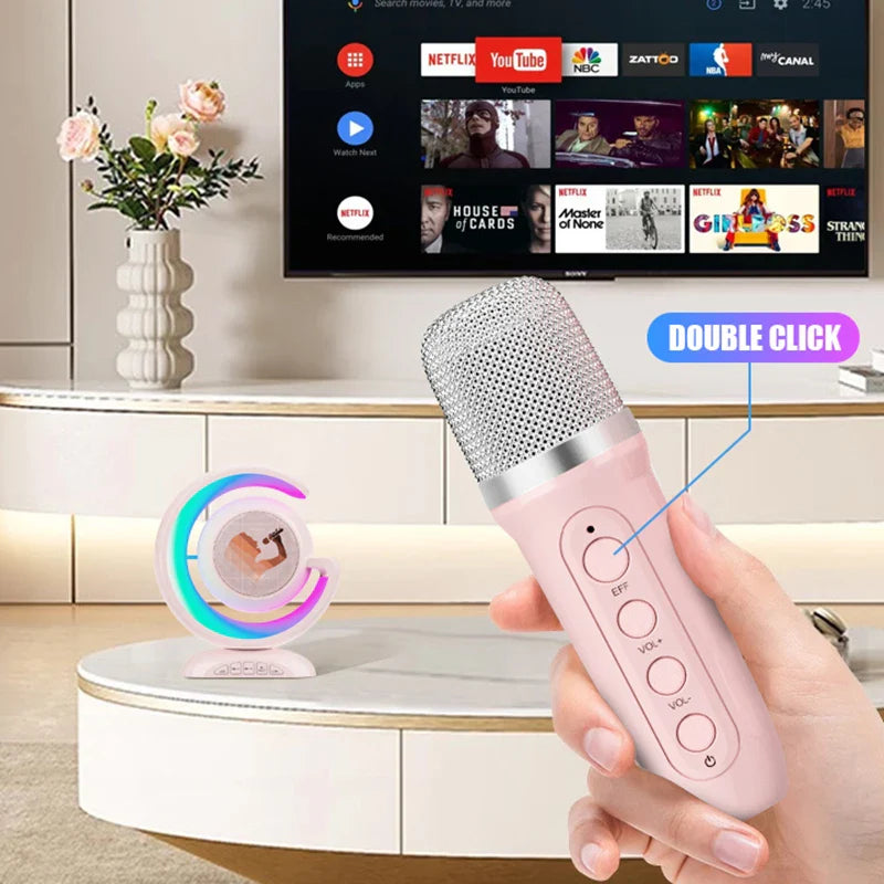 Set de micrófonos inalámbricos para karaoke