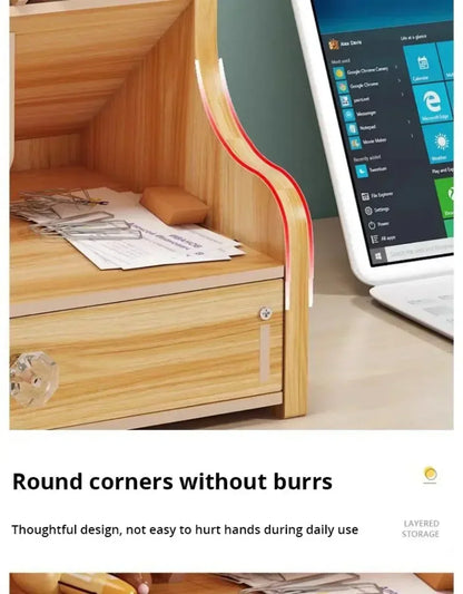 Organizador de escritorio de madera DIY