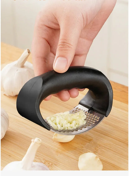 Prensa manual de ajo de acero inoxidable