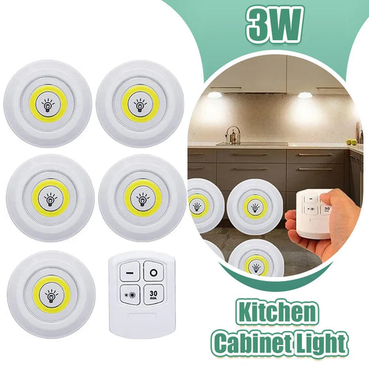 Luz LED de gabinete con control remoto