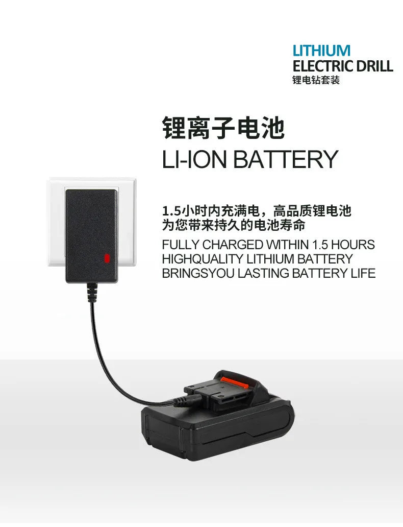 Taladro percutor recargable multifunción 21V de litio