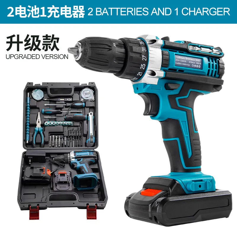 Taladro percutor recargable multifunción 21V de litio
