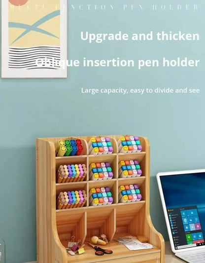 Organizador de escritorio de madera DIY