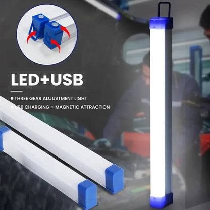 Lampara tubular LED recargable para camping