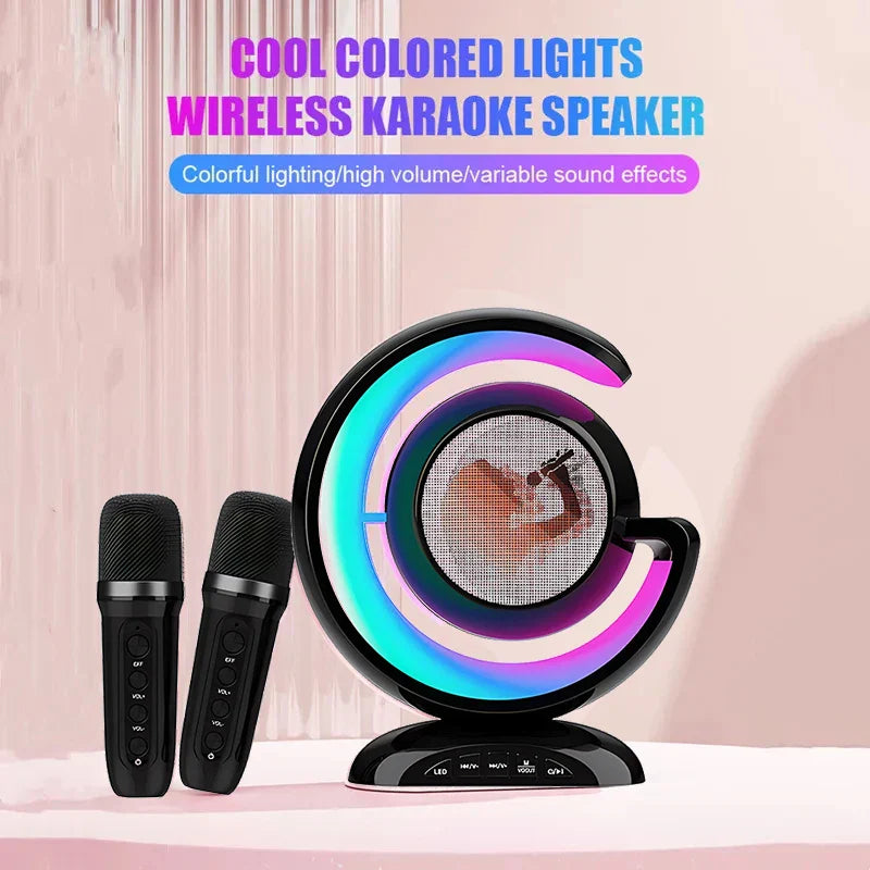 Set de micrófonos inalámbricos para karaoke