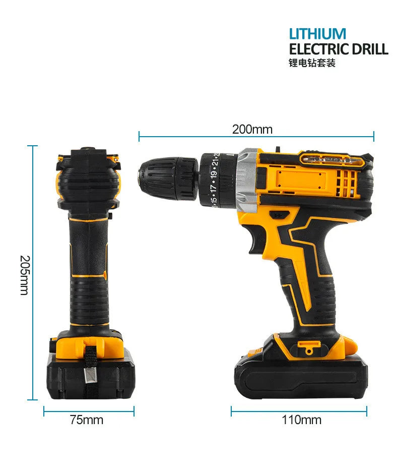 Taladro percutor recargable multifunción 21V de litio