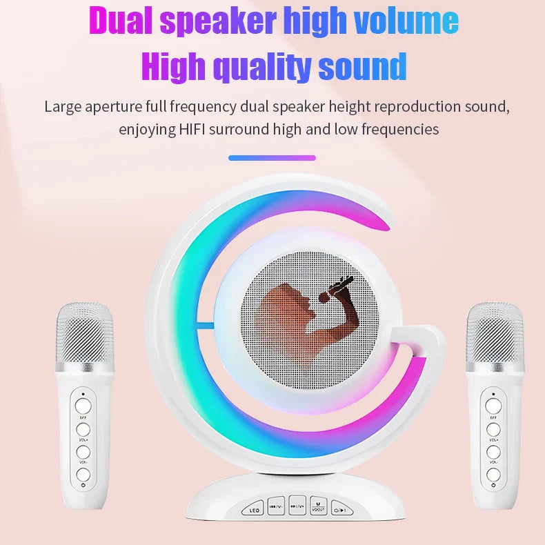 Set de micrófonos inalámbricos para karaoke