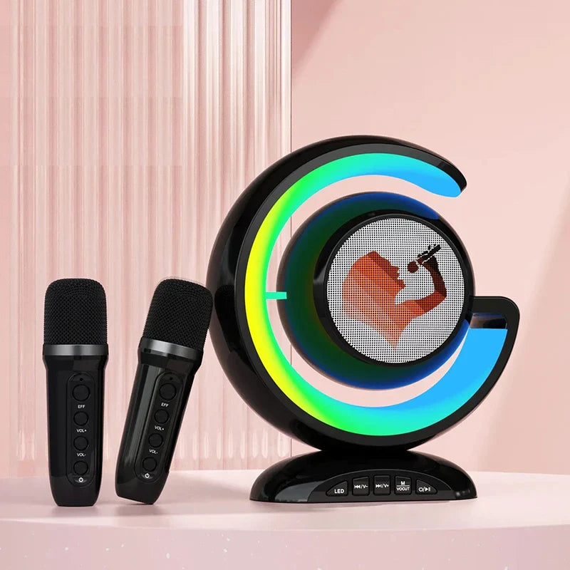 Set de micrófonos inalámbricos para karaoke